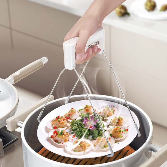 Huamili High Temperature Resistant And Anti Slip Anti Scald Clip Bowl and Dish Holder Household Bowl Holder Plate Lifting and Bowl Holder for Kitchen