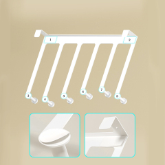 Strong load-bearing hooks behind the door for storage and hanging clothes hooks, bedroom non punching artifact wall hanging clothes, bathroom door hooks