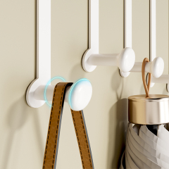 Strong load-bearing hooks behind the door for storage and hanging clothes hooks, bedroom non punching artifact wall hanging clothes, bathroom door hooks