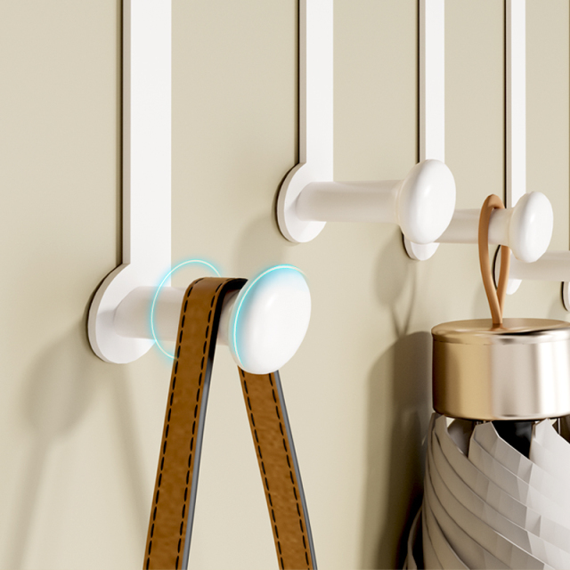 Strong load-bearing hooks behind the door for storage and hanging clothes hooks, bedroom non punching artifact wall hanging clothes, bathroom door hooks