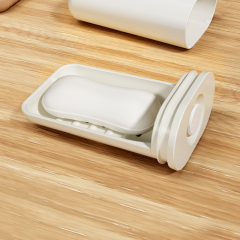 Ai Thinking Travel Soap Box Sealed Soap Box Business Travel Waterproof Leak proof Portable Soap Box with Lid and Drain