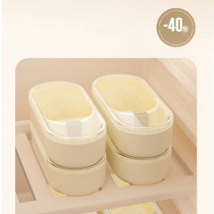 Ice cream mold made of silicone, home made DIY cheese, food grade frozen ice cream with lid, ice box mold