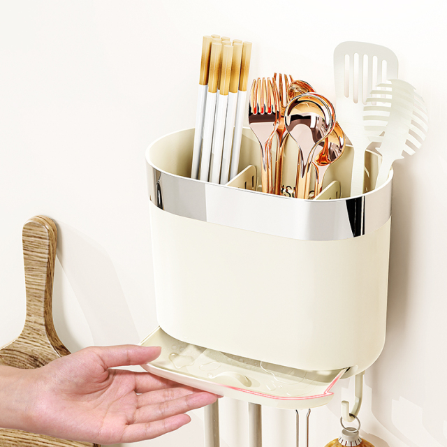 Kitchen knife holder, multifunctional wall mounted tool storage rack, integrated shelf for kitchen knives and cutting boards, chopstick holder storage rack