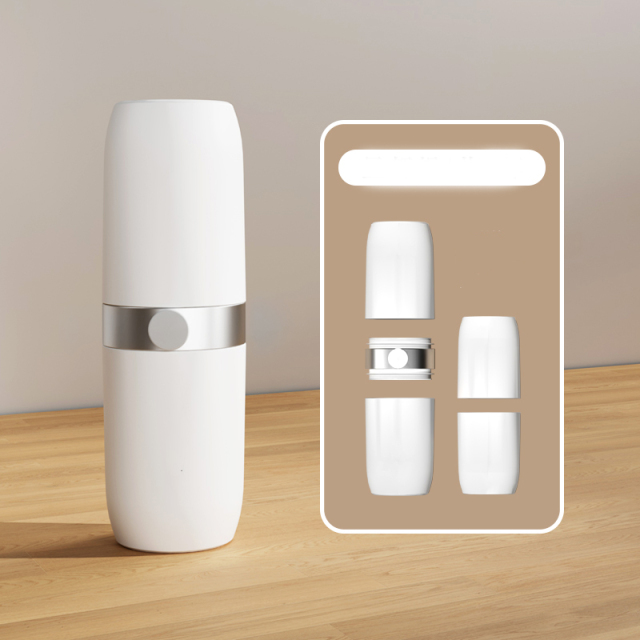 Huamili Travel Wash Cup Portable Toothbrush Storage Box Household Rinsing Cup Set Brushing Cup Toothbridge Box