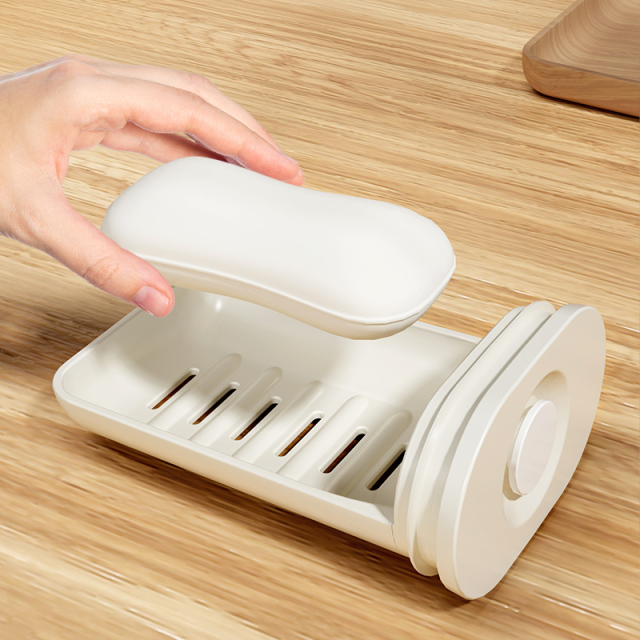 Ai Thinking Travel Soap Box Sealed Soap Box Business Travel Waterproof Leak proof Portable Soap Box with Lid and Drain