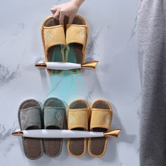 Creative fish shaped shoe rack, slipper rack, bathroom non perforated wall mounted household bathroom, shoe storage, drainage and storage