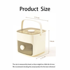 Ice Cube Mold Pressing Silicone Ice Cube Ice Hockey Plastic Handheld Ice Box Large Capacity Refrigerator Ice Cube Box