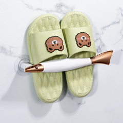 Creative fish shaped shoe rack, slipper rack, bathroom non perforated wall mounted household bathroom, shoe storage, drainage and storage