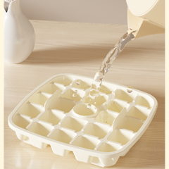 Ice Cube Mold Pressing Silicone Ice Cube Ice Hockey Plastic Handheld Ice Box Large Capacity Refrigerator Ice Cube Box