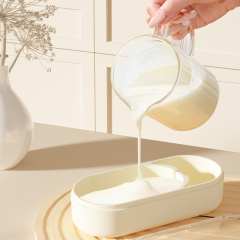 Ice cream mold made of silicone, home made DIY cheese, food grade frozen ice cream with lid, ice box mold