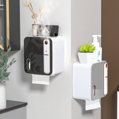 Aromatherapy Tissue Box Light Luxury High end Bathroom Storage Rack Bathroom Waterproof Non drilling Wall Hanging Wholesale