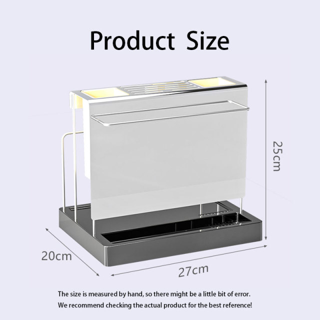 Multifunctional Kitchen Countertop Knife Chopstick Cutting Board Holder Storage Rack Integrated Tool Storage Sorting Rack