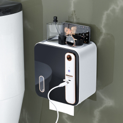 Aromatherapy Tissue Box Light Luxury High end Bathroom Storage Rack Bathroom Waterproof Non drilling Wall Hanging Wholesale