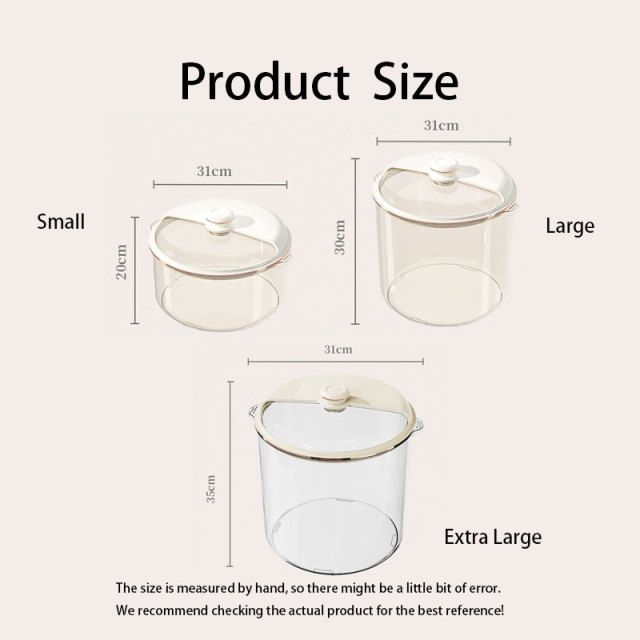 Huamili Insect Moistureproof Kitchen Rice Bucket Sealed Food Grade Rice Flour Storage Box Rice Tank for Kitchen