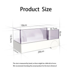 Huamili custom creative home office desktop paper towel storage napkin holder plastic daily necessities paper towel box