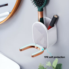 Huamili Small and Convenient air Duct Shelf, Storage, TPR Soft Adhesive Protection, Small and Large Hair Dryer Can Be Used