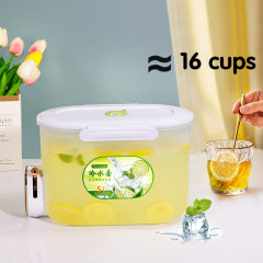 Huamili Factory Refrigerator Ice Water Beverage Dispenser Cold Water Kettle With Faucet Large Capacity Plastic Beverage Pot