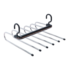 Huamili Wholesale Pants Hangers Non-Slip Stainless Steel With Space-Saving Foldable Multifunctional Design Home Closet Wardrobe