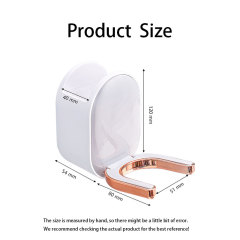 Huamili Small and Convenient air Duct Shelf, Storage, TPR Soft Adhesive Protection, Small and Large Hair Dryer Can Be Used