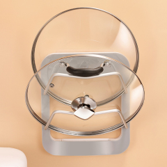 Huamili Pot Lid Rack Pan Knife Rack Cover Organizer Holder Cabinet Standing Pot Cover Hanging Rack Cookware Storage Shovel Shelf