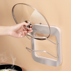 Huamili Pot Lid Rack Pan Knife Rack Cover Organizer Holder Cabinet Standing Pot Cover Hanging Rack Cookware Storage Shovel Shelf
