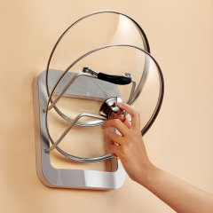 Huamili Pot Lid Rack Pan Knife Rack Cover Organizer Holder Cabinet Standing Pot Cover Hanging Rack Cookware Storage Shovel Shelf