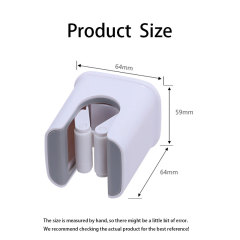 Huamili Self-Adhesive Wall Mount Mop Rack Holder Super Durable Broom Hanger for Home No Drilling Necessary-Bath Toilet Supplies