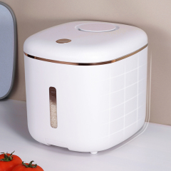Huamili Multifunctional Kitchen Plastic Grain Storage Bucket Injection Technics Sealed Rice and Flour Tank Storage Box