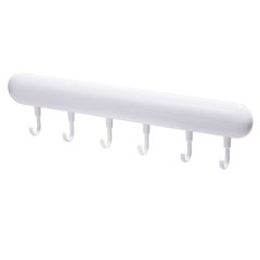 Huamili Kitchen Hooks Wall-Mounted Storage Rack for Spatula Spoon and Utensils Hanging Rod Kitchen Shelf Space Organizer