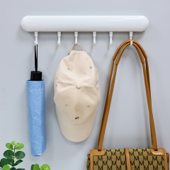 Huamili Kitchen Hooks Wall-Mounted Storage Rack for Spatula Spoon and Utensils Hanging Rod Kitchen Shelf Space Organizer