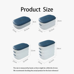 Huamili Refrigerator Egg Holder Organizer Bins Stackable Egg Tray Storage Box Plastic Eggs Containers