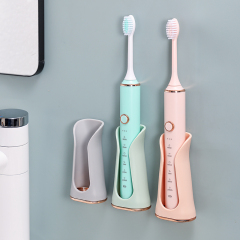 Huamili Wall-Mounted Silicone Electric Toothbrush Holder Punch-Free Hanger Organizer Bathroom Accessories Bath Toilet Supplies