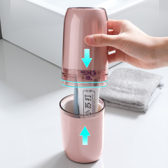 Huamili Portable Storage Cup for Travel for Toothbrush and Toothpaste Organization