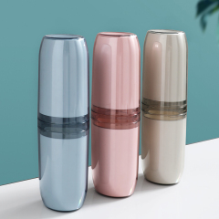 Huamili Portable Storage Cup for Travel for Toothbrush and Toothpaste Organization