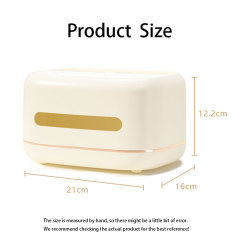 Huamili Modern Luxury Desktop Tissue Box Space-Saving PP Marble Plastic Organizer for Napkin Storage Carton Packed Home Office
