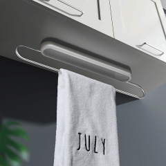 Huamili Space-Saving Wall-Mounted Towel Rack Household Storage With Practical Design