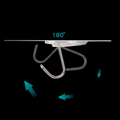Huamili Heavy-Duty Waterproof 304 Stainless Steel Kitchen Wall Hooks Coat Clothes Hanger With Plastic Metal Door Use Box Packed