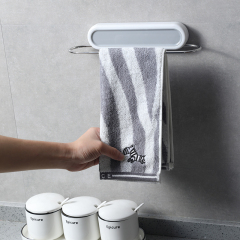Huamili Space-Saving Wall-Mounted Towel Rack Household Storage With Practical Design