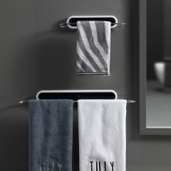 Huamili Space-Saving Wall-Mounted Towel Rack Household Storage With Practical Design