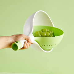 Huamili Unique Design Vegetable and Fruit Colander Eco-Friendly Drain Basket Kitchenware Tool