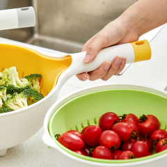 Huamili Unique Design Vegetable and Fruit Colander Eco-Friendly Drain Basket Kitchenware Tool