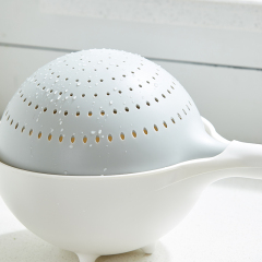 Huamili Unique Design Vegetable and Fruit Colander Eco-Friendly Drain Basket Kitchenware Tool