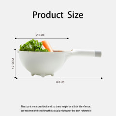 Huamili Unique Design Vegetable and Fruit Colander Eco-Friendly Drain Basket Kitchenware Tool