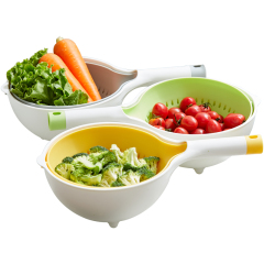 Huamili Unique Design Vegetable and Fruit Colander Eco-Friendly Drain Basket Kitchenware Tool