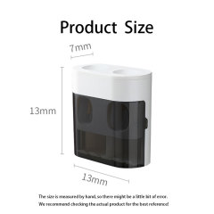 Huamili Dual Toothpaste Dispenser Plastic Holder for Home & Hotel Bathroom Organizer & Gift Idea
