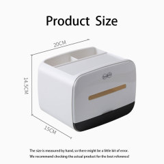 Huamili Luxury Desktop Tissue Box Unique Multi-Function Organizer Home Office Hotel School Bar Paper Elegant Napkin Holder