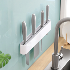Huamili Plastic Knife Holder Wall Mounted for Kitchen for Home Restaurant Kitchen Accessories
