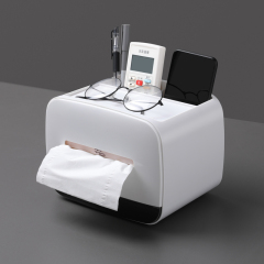 Huamili Luxury Desktop Tissue Box Unique Multi-Function Organizer Home Office Hotel School Bar Paper Elegant Napkin Holder