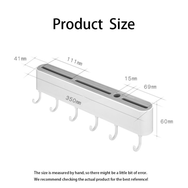 Huamili Plastic Knife Holder Wall Mounted for Kitchen for Home Restaurant Kitchen Accessories