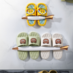 Huamili Fish-Shaped Plastic ABS AS Shoes Organizer Rack Long and Short Option for Home Hotel School Living Room Storage Use